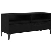 Mobile TV | Armadietto TV | Mobile Porta TV con cassetto Rovere Nero 100 x 34,5 x 44,5 cm