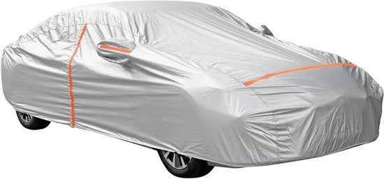 Tela di protezione contro la grandine per auto - Impermeabile, Antipolvere, Protezione UV 490 x 190 x 150 cm per protezione invernale contro la grandine 210D con strisce riflettenti