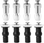 8 pezzi di fissaggio per sedile igienico, accessori per sedili igienici. Viti di fissaggio per sedili igienici. Set di viti di fissaggio per sedili igienici, fissaggio in gomma per il fissaggio del sedile igienico, il fissaggio del