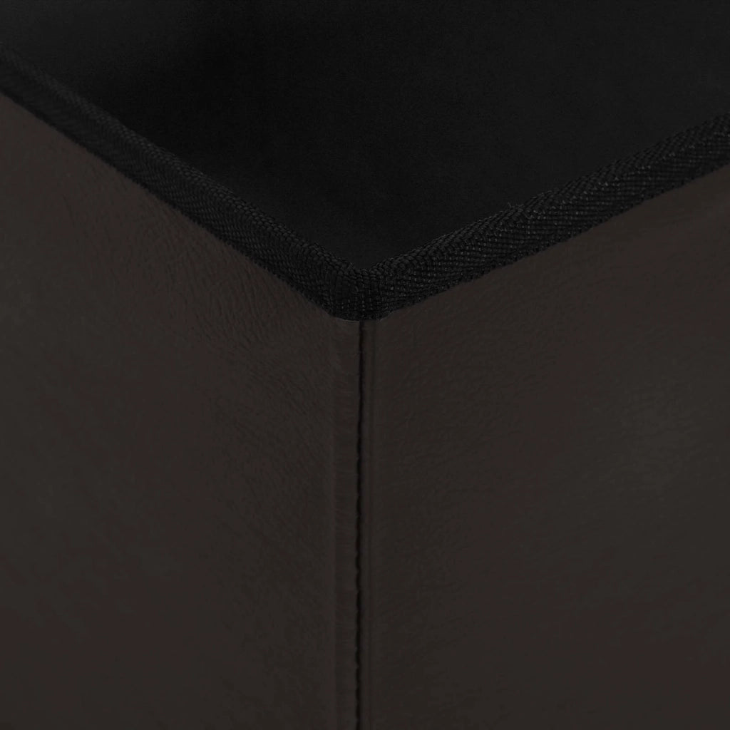Panchina di stoccaggio pieghevole Marrone PVC 42045235