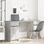 Scrivania  Grigio Cemento 140x49x76 cm Legno ingegnerizzato