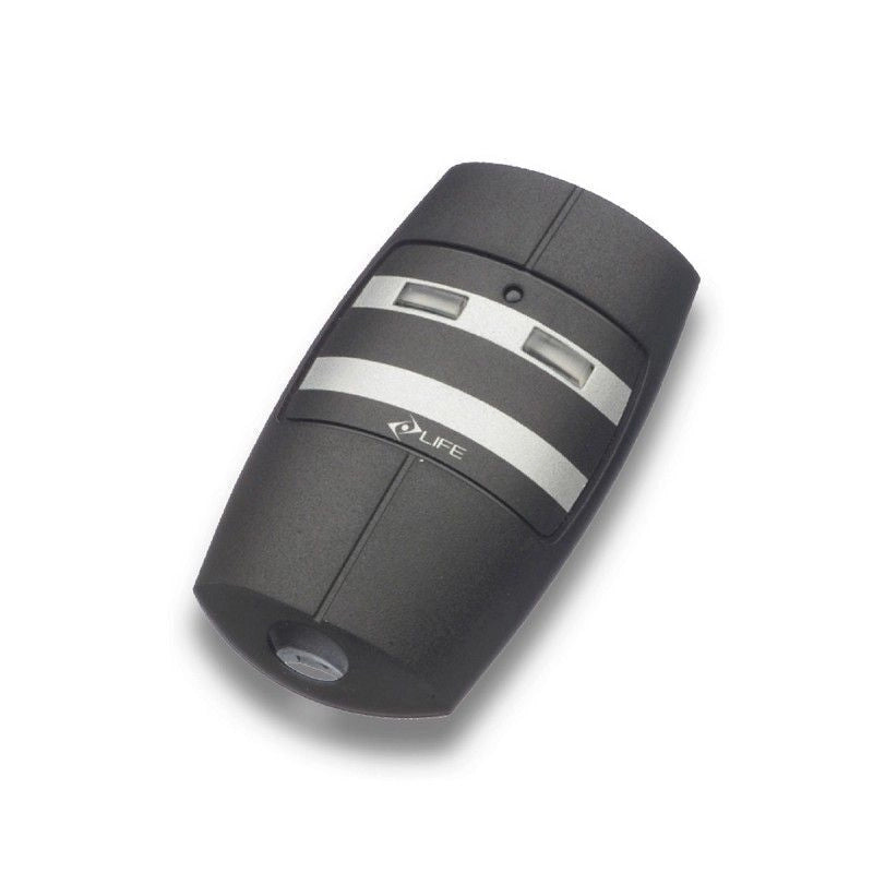 Sice Tech 70959 Life Fido 2 Telecomando Apricancello 2 Tasti 433.92 MHz Rolling Code 64 bit colore Nero