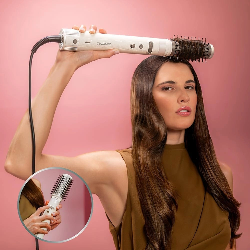 Styler - Capelli modellanti multifunzionali, 8 teste CeramicCare 8in1, AirGlam Gyro. 1500 W, Liscio, Modo e Fibbia, Motore Brushless, Funzione Rotante e Rivestimento Ceramica e Cheratina