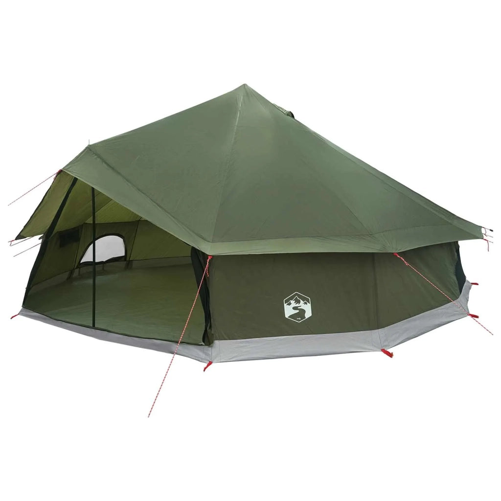 Tenda Tipi Verde Oliva 600 x 600 x 350 cm Poliestere e Acciaio 42029030