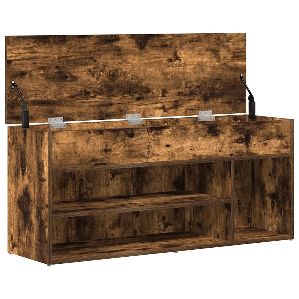 Scarpiera | Mobile per scarpe Rovere Fumo 102x30,5x45 cm in Legno Multistrato