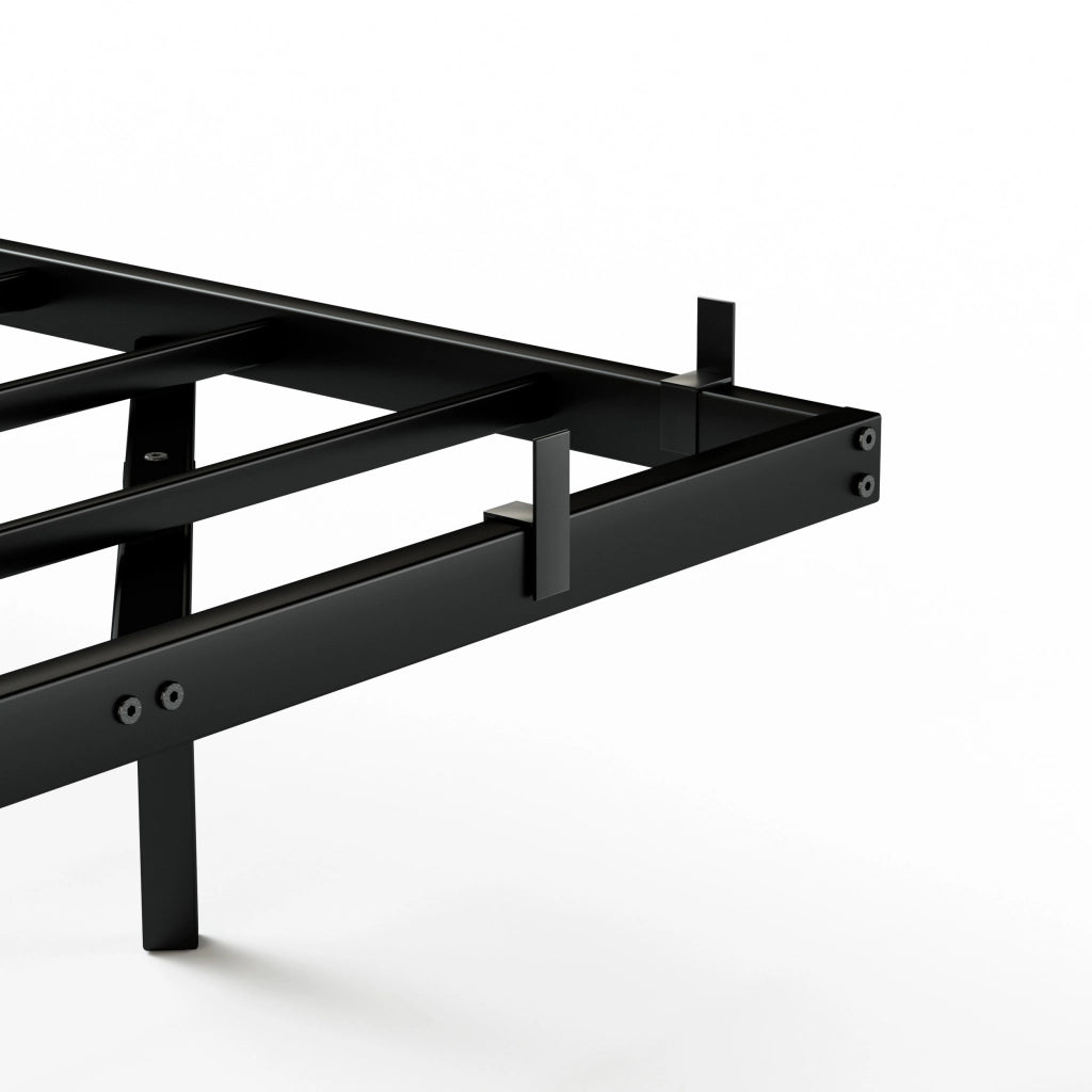 Letto Metallo Sospeso con LED ¨C MINIMAL ¨C 160x200 Nero
