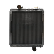 Radiatore raffreddamento acqua a 4 file di celle per John Deere serie 6000, 6005, 6010, 8000 codice OEM AL110865, AL115002, AL115731, AL118774, AL118775, AL78001, 7700042320, 74712038