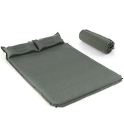 Materasso da campeggio auto gonfiante, Materasso comodo per dormire con cuscini Verde