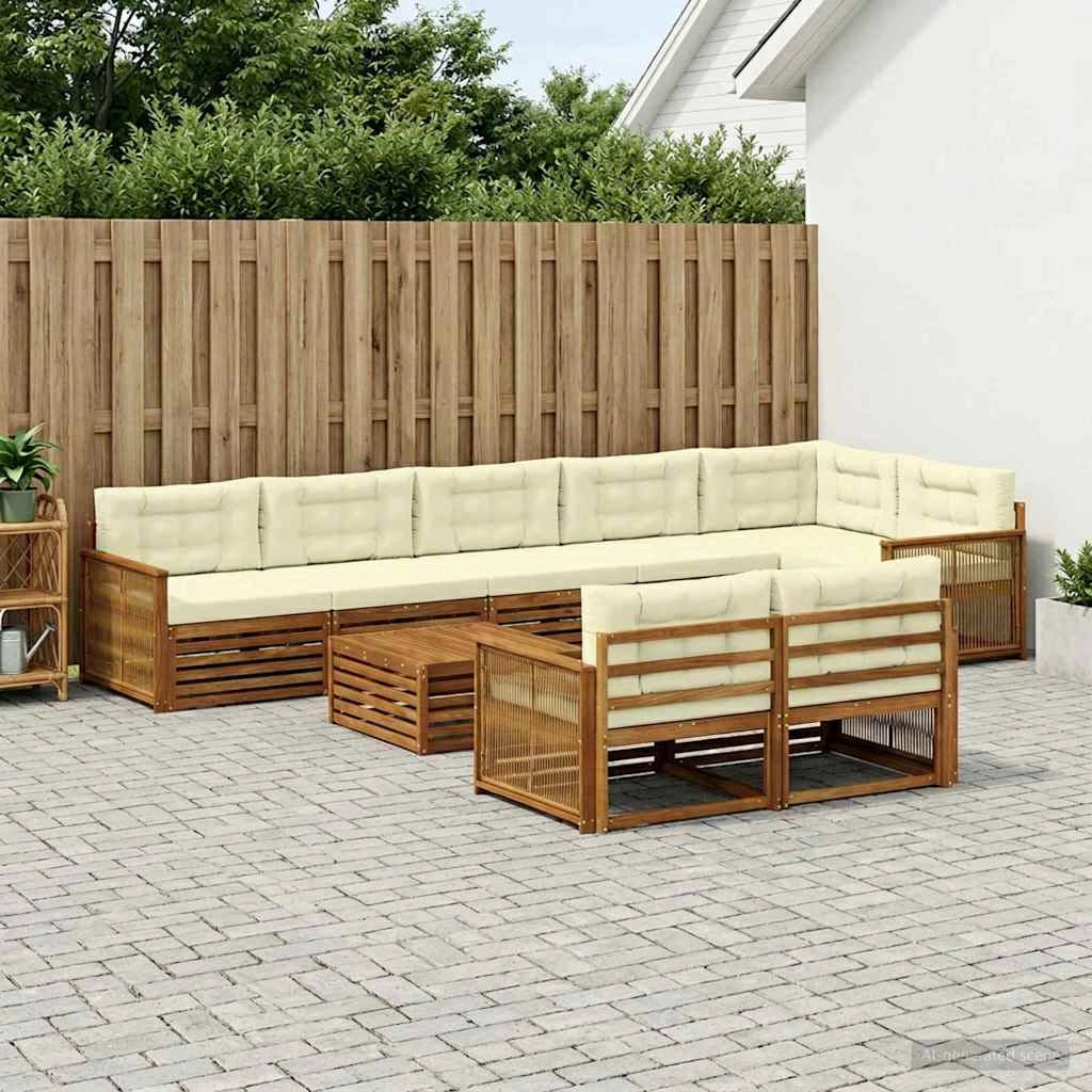 Set di divani da esterno 9 pz 3383538