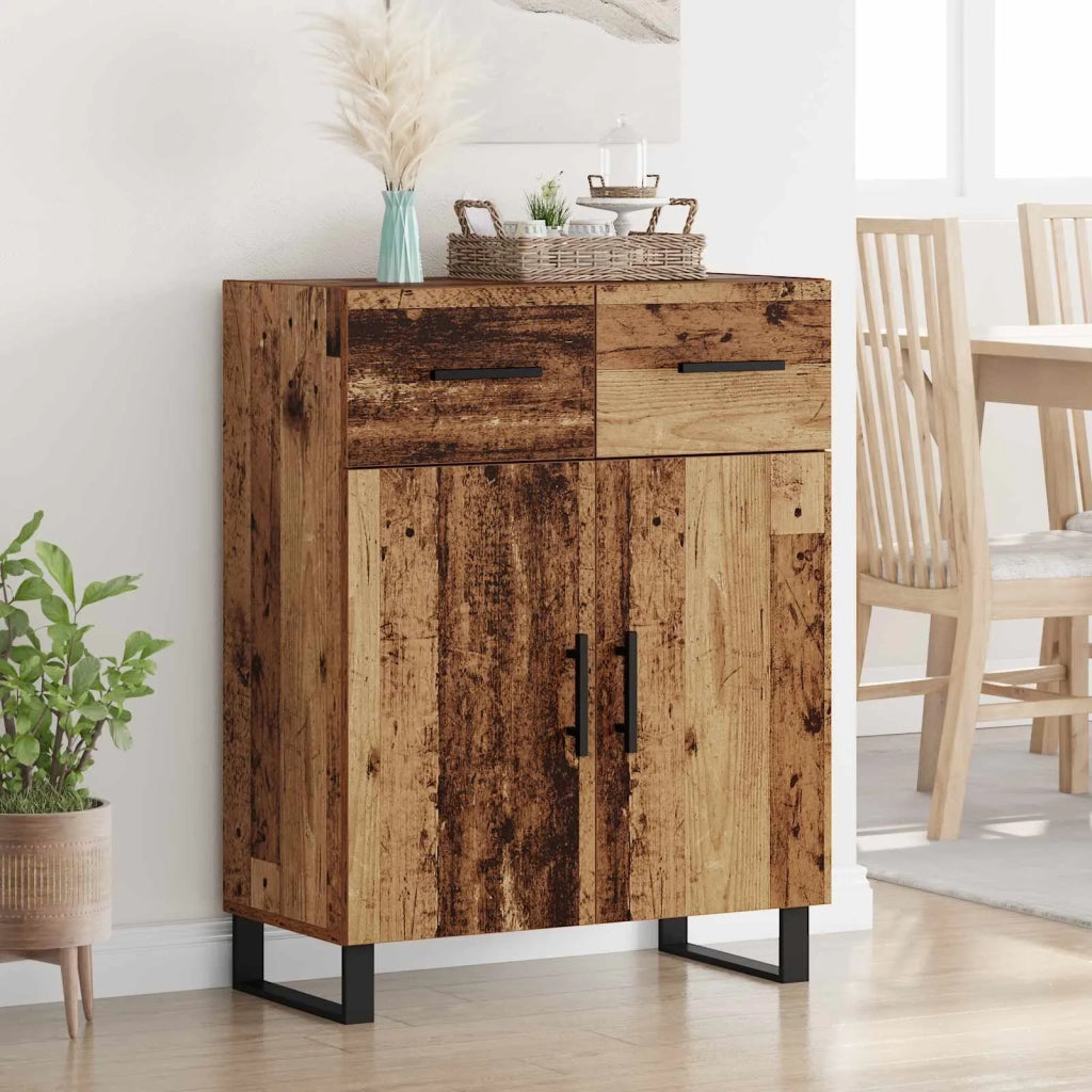 Credenza | Madia | Buffet da pranzo | Armadio da pranzo Legno vecchio 69,5 x 34 x 90 cm Legno multistrato