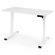 Scrivania ergonomica sit-stand con memoria altezze e gancio per cuffie, Scrivania elettrica regolabile in altezza-Scrivanie