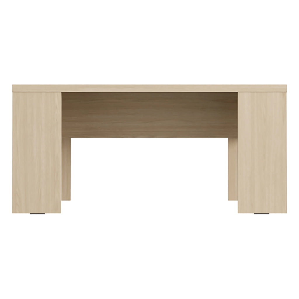 Riposto, Tavolino da Salotto Forma Rettangolare, 90x50x43h cm Marrone Rovere