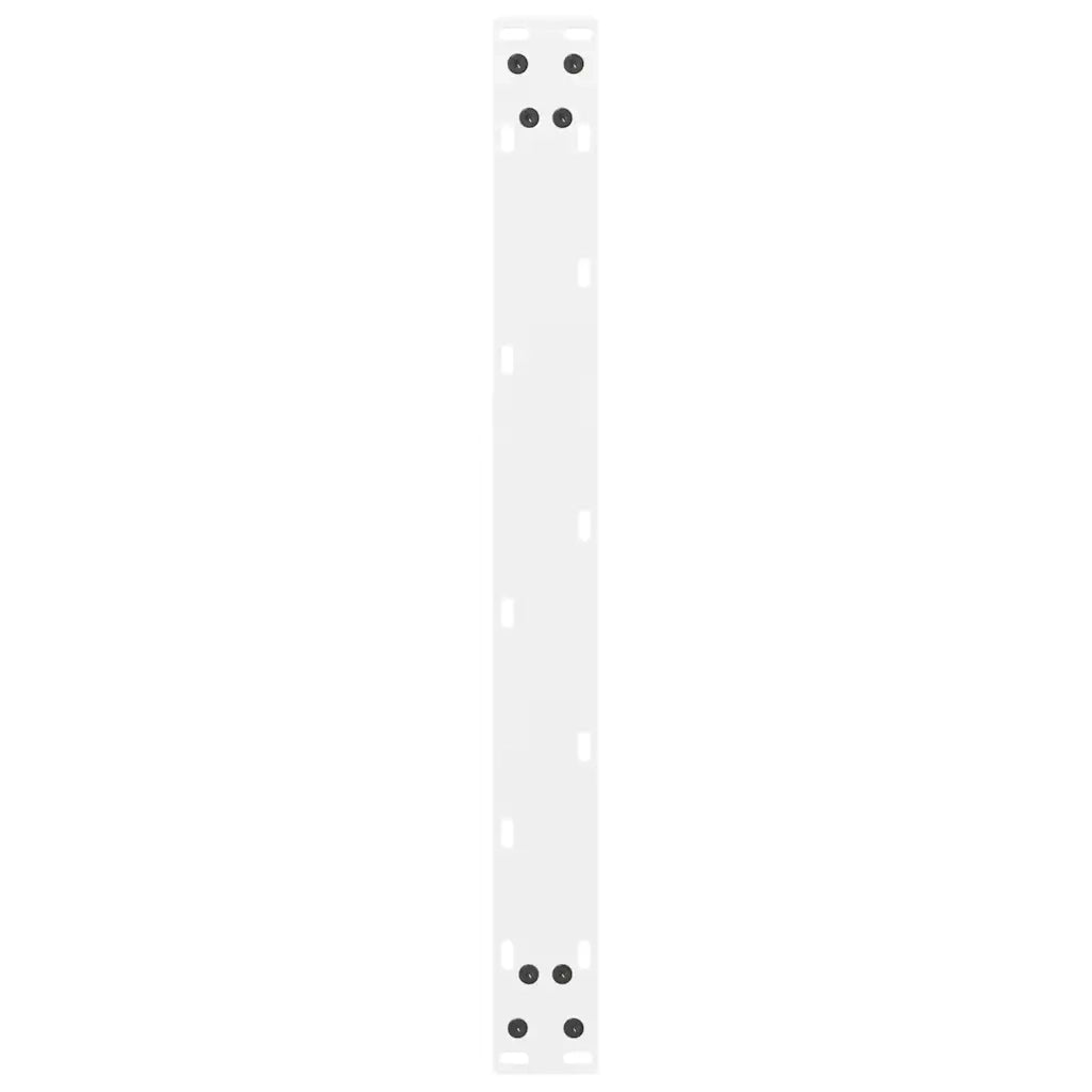 vidaXL Gambe per Tavolino da Caffè Bianche 2 pz 60x(30-31) cm Acciaio