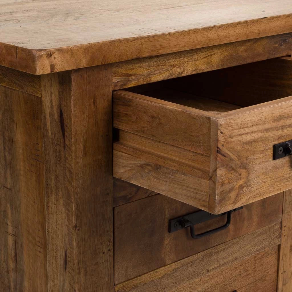 Scrivania in legno marrone 180x75x80h