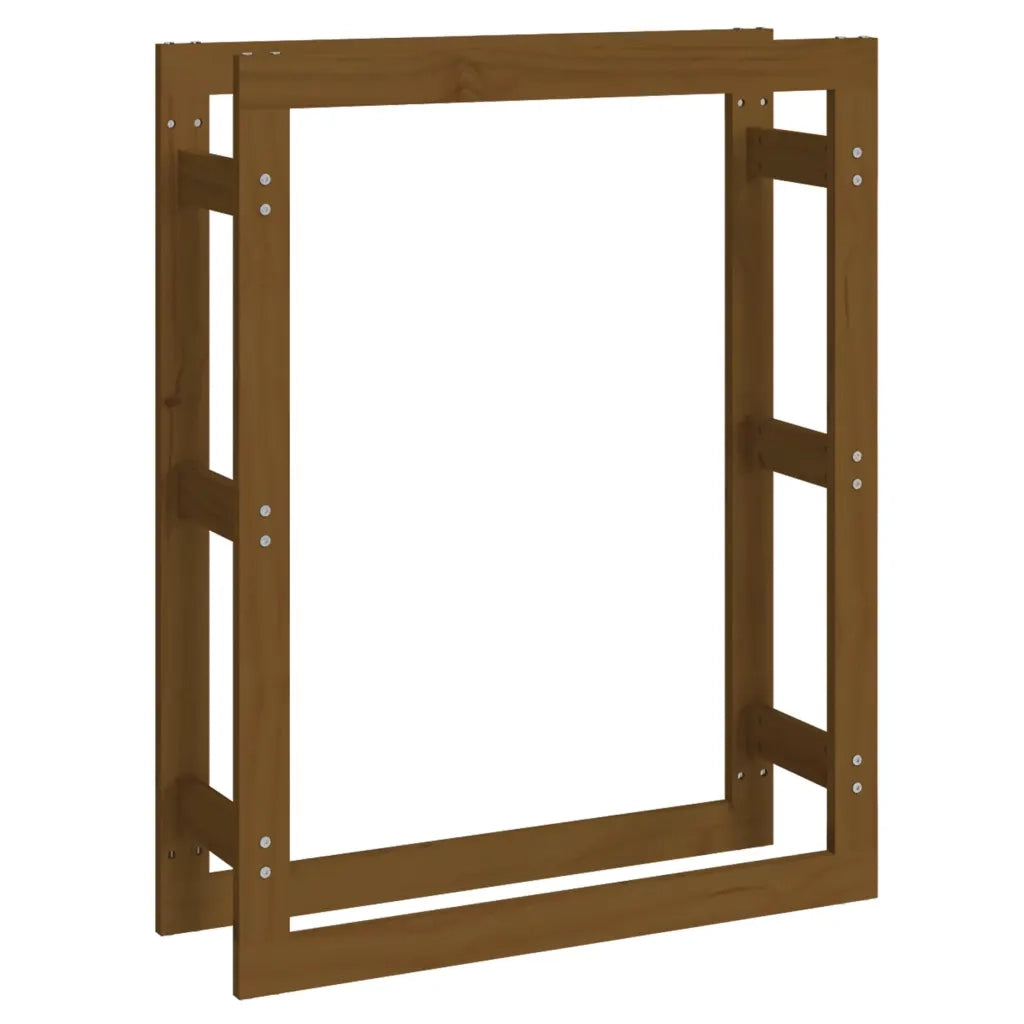 Portalegna Marrone Ambra 80x25x100cm in Legno Massello di Pino 822420