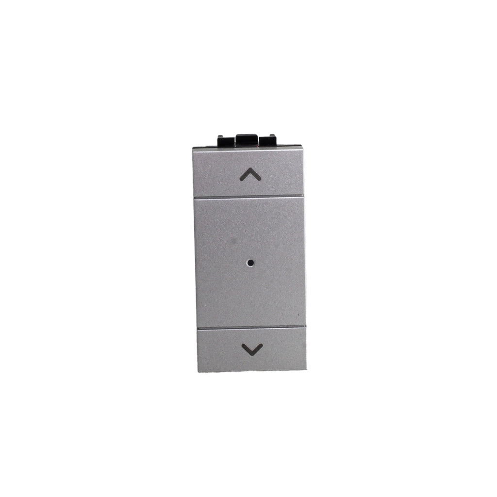 Pulsante Modulo Tapparelle Connesso Smart WIFI Tuya Per Tende Persiane Compatibile Bticino Living Colore Grigio