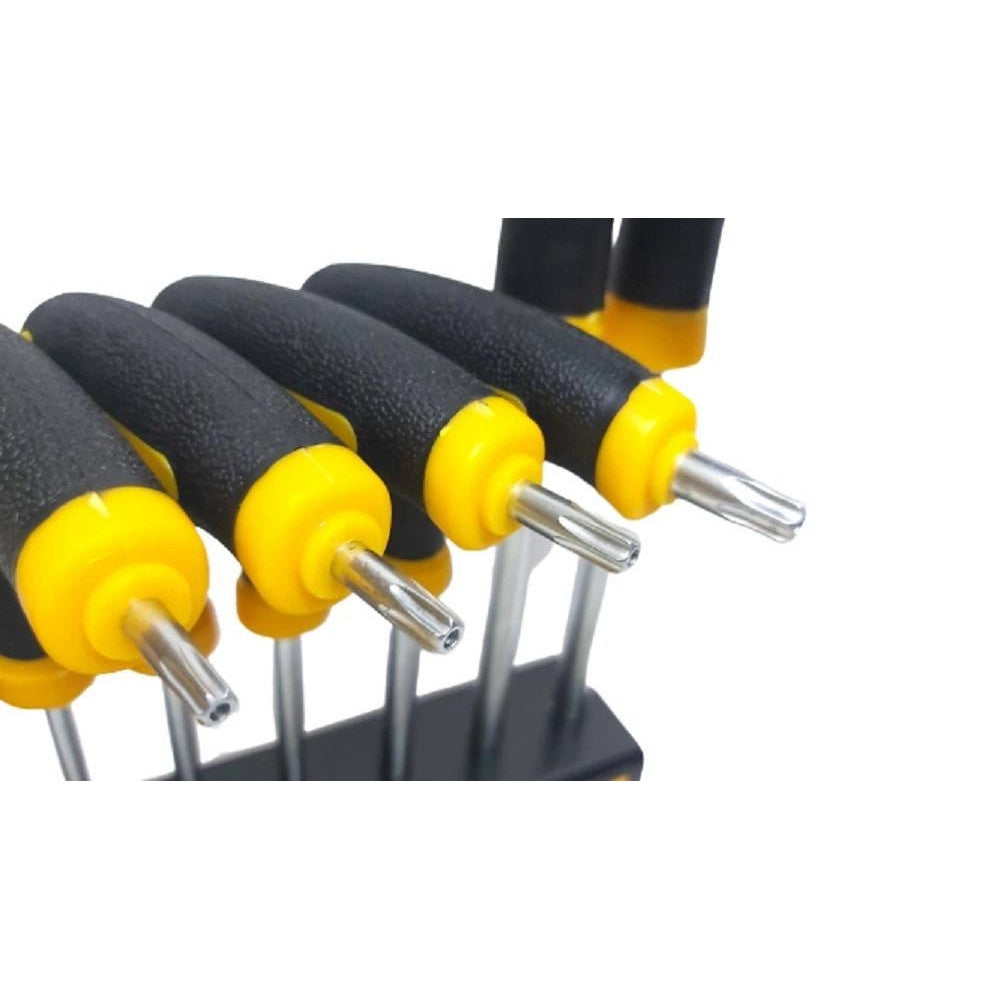 Trade Shop - Set 10 Pz Chiavi Torx Con Impugnatura A T Cacciaviti Manico Antiscivolo 262009 -