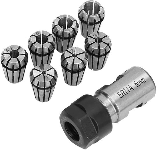 Set di 7 Stuvi per Bicicletta - 1-7 mm - Manubrio 5 mm - Macchina per Incisione CNC - Acciaio di Alta Qualità - Qualità Professionale - Accessorio CNC