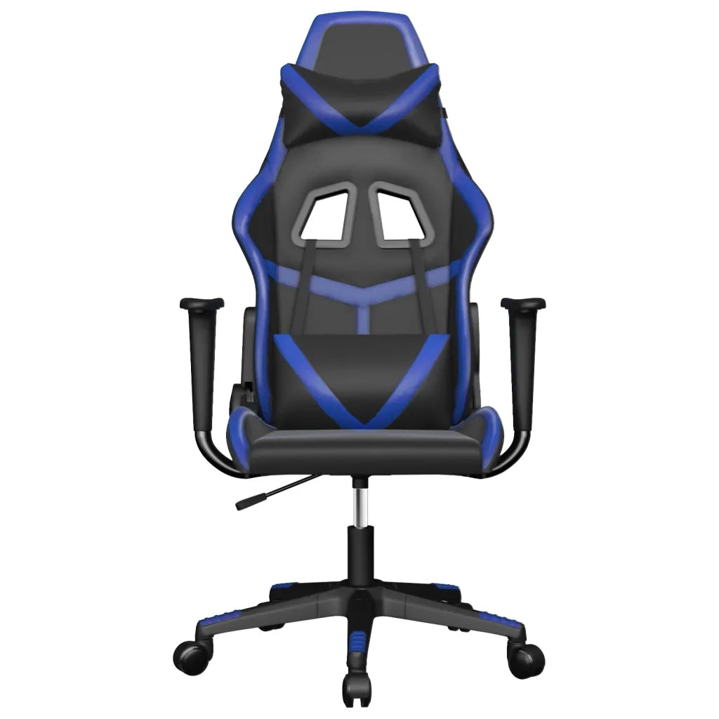 Sedia da Gaming Massaggiante Nero e Blu in Similpellecod mxl 112069
