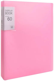 Presentazione a 4 pagine con 60 fogli trasparenti, cartellone per presentazioni di musica, rapporti e brochure (rosa)