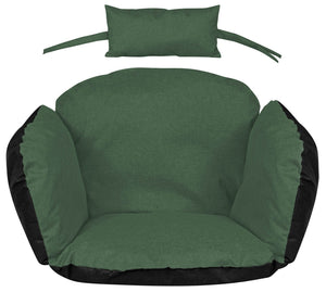 AIO FACTORY Cuscino da giardino impermeabile verde 112x113 cm per sedia sospesa