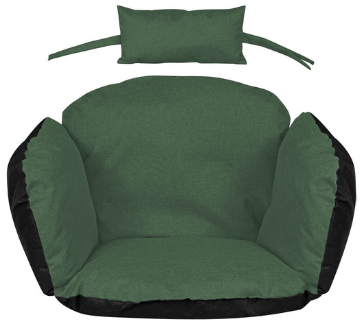 AIO FACTORY Cuscino da giardino impermeabile verde 112x113 cm per sedia sospesa