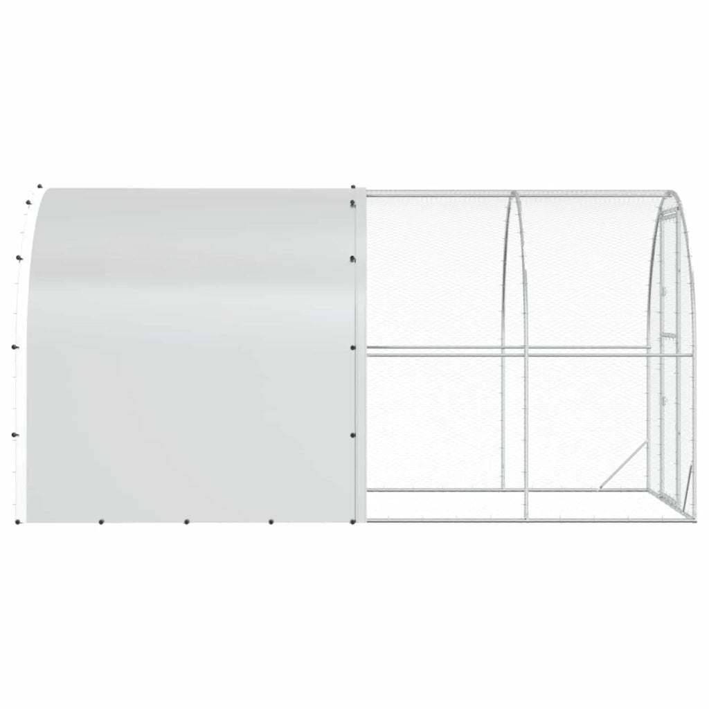 Pollaio Argento 400 x 200 x 200 cm Acciaio zincato 3434681