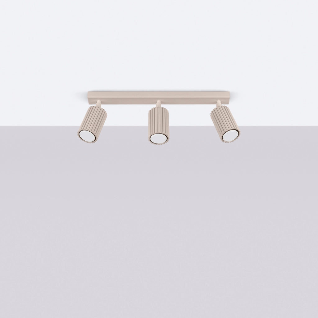 Plafoniera moderna taupe barra 45cm 3xGU10 GRAVIO Pure