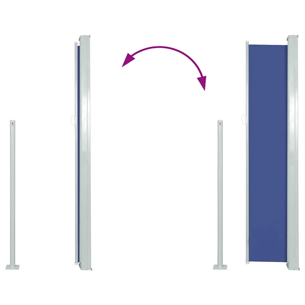 Tenda da Sole | Tenda parasole Laterale Retrattile 120 x 300 cm Blu