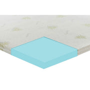 Topper correttore memory foam alto 7cm - rivestimento all’aloe vera - 160x200