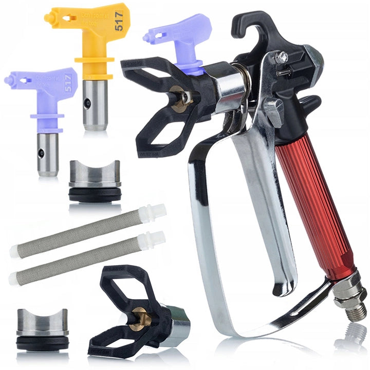 Pistola a Spruzzo Rosfix UltraSpray RedJet RJ1 – Qualità Professionale, Ugello 517 | Compatibile con Graco, Wagner