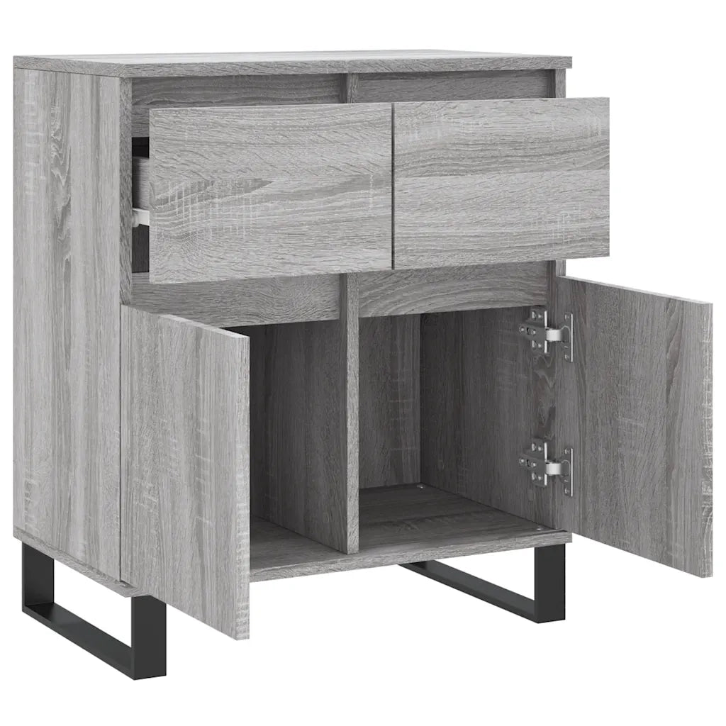 Credenza-Buffet-Armadio da cucina Grigio Sonoma 60x35x70 cm in Legno Multistrato 353192