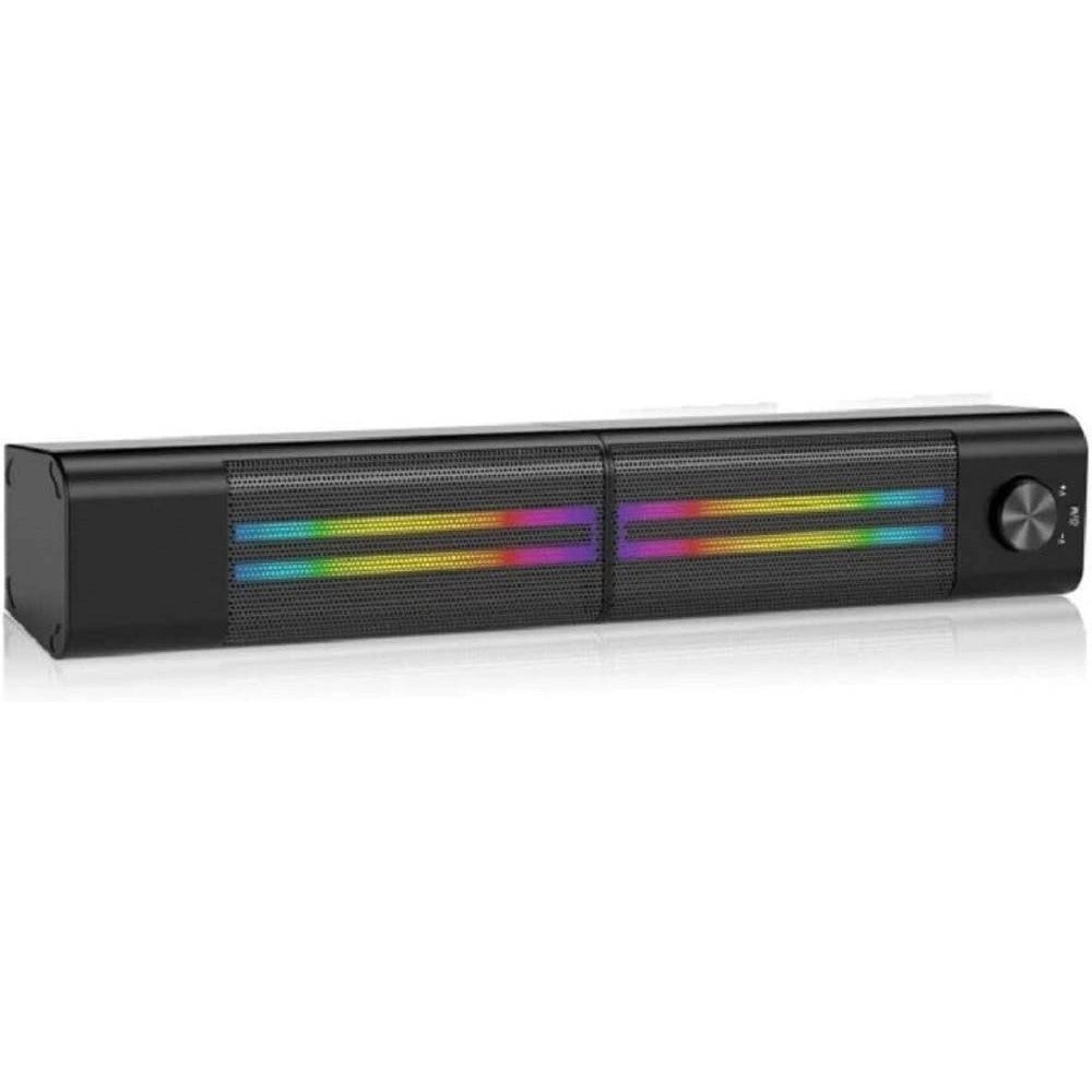 Trade Shop - Casse Soundbar Barra Audio Usb 2.0 Speaker Blutooth Led Rgb Home Theatre Pk6807 -