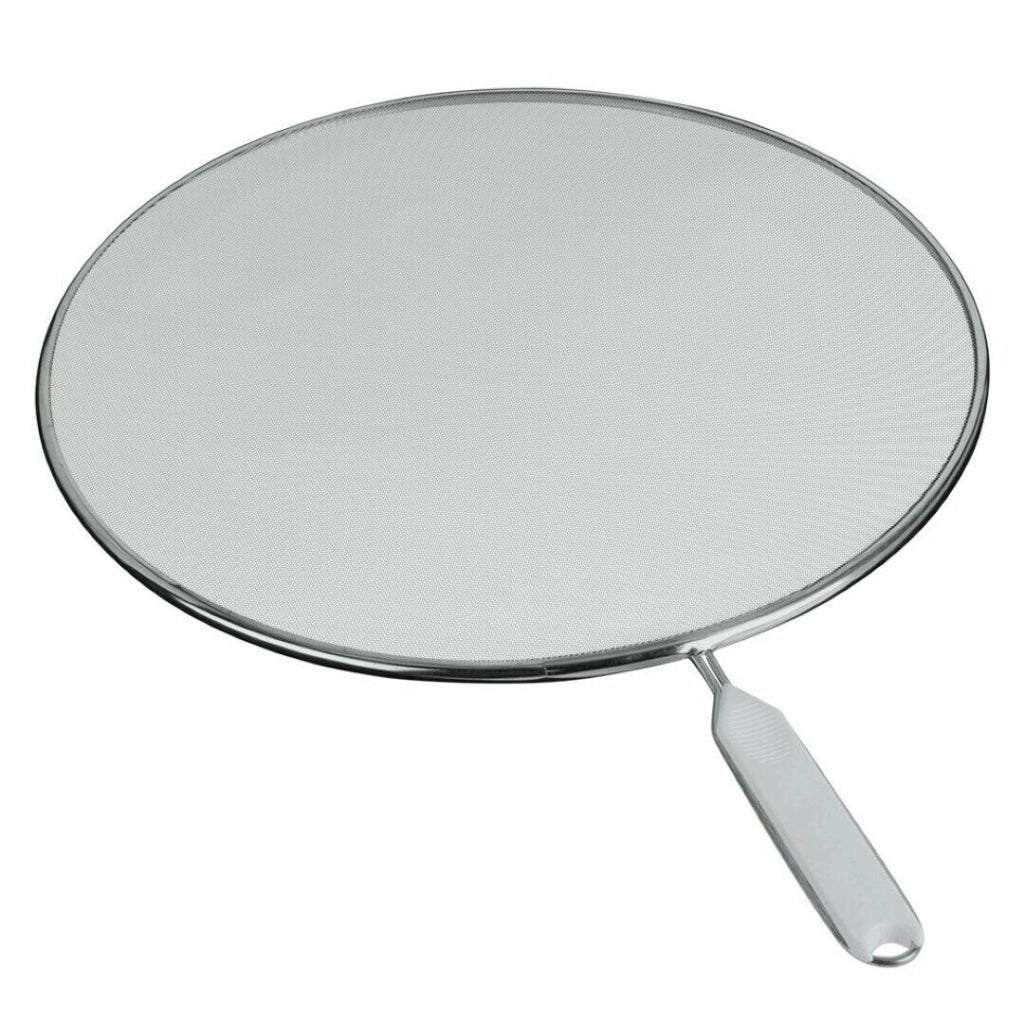 Paraschizzi Rete Alluminio E Manico In Plastica Da 33 Cm Set 5 Pezzi - Metaltex