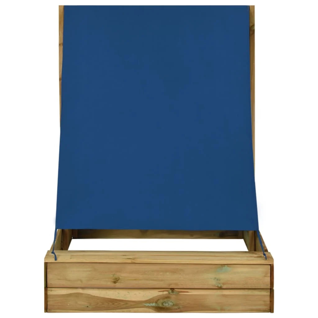 Sabbiera con tetto 160 x 100 x 133 cm legno di pino impregnato 02_0005065