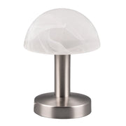Lampada tavolo FYNN II argento metallo E14 Trio 599100107