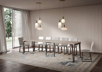 Consolle Allungabile 90-300x40x77 cm Rio Cashmere Telaio Ruggine