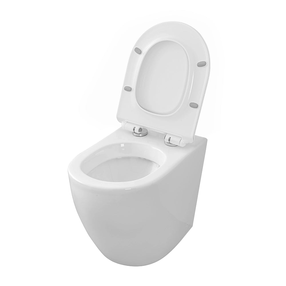 Wc per anziani filomuro H 50 cm con scarico traslato serie Comoda