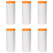 Telo per polvere con nastro adesivo 6 pz 210 x 2000 cm HDPE CFW7190938