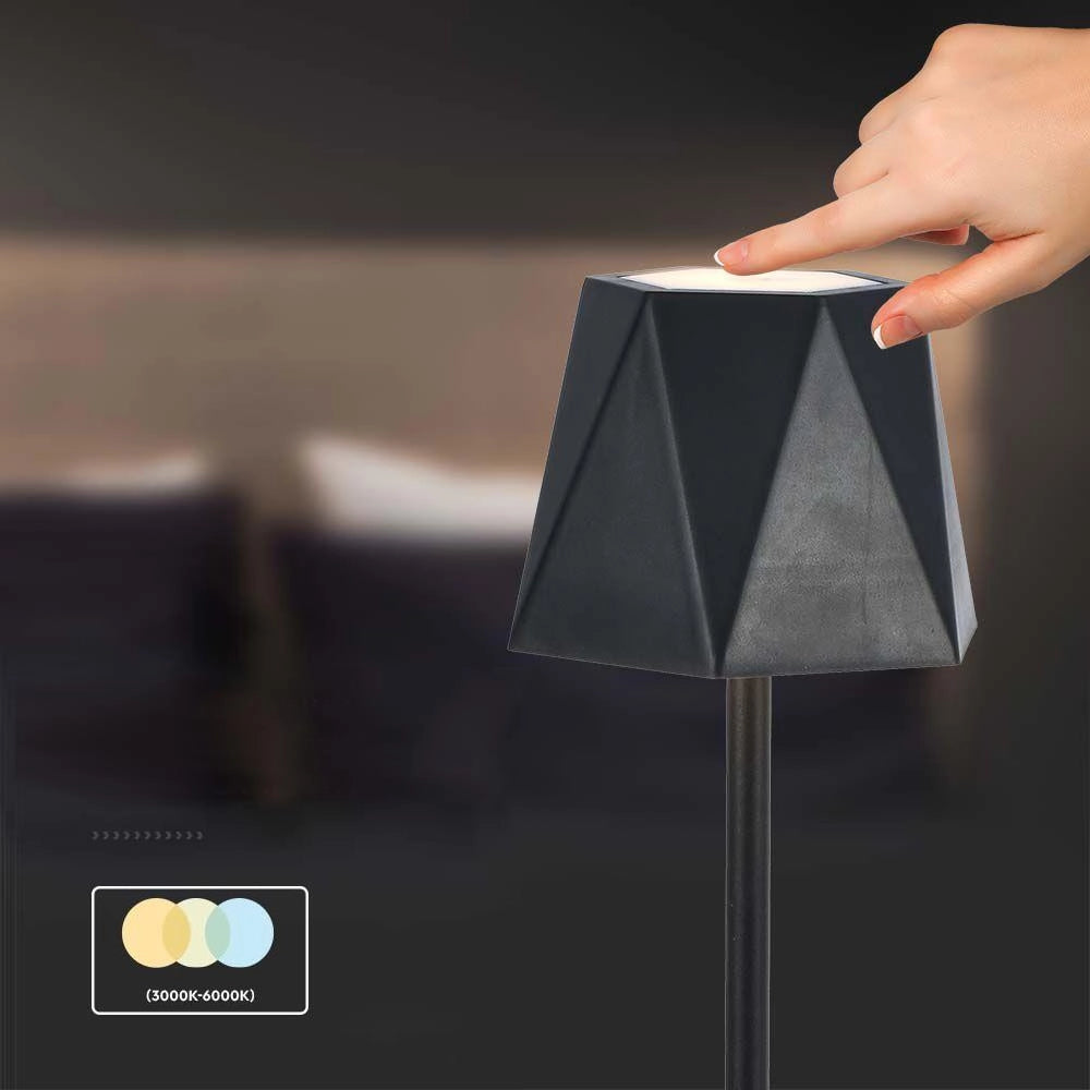 Lampada tavolo LED 4W dimmer ricaricabile USB-C V-TAC VT-10330