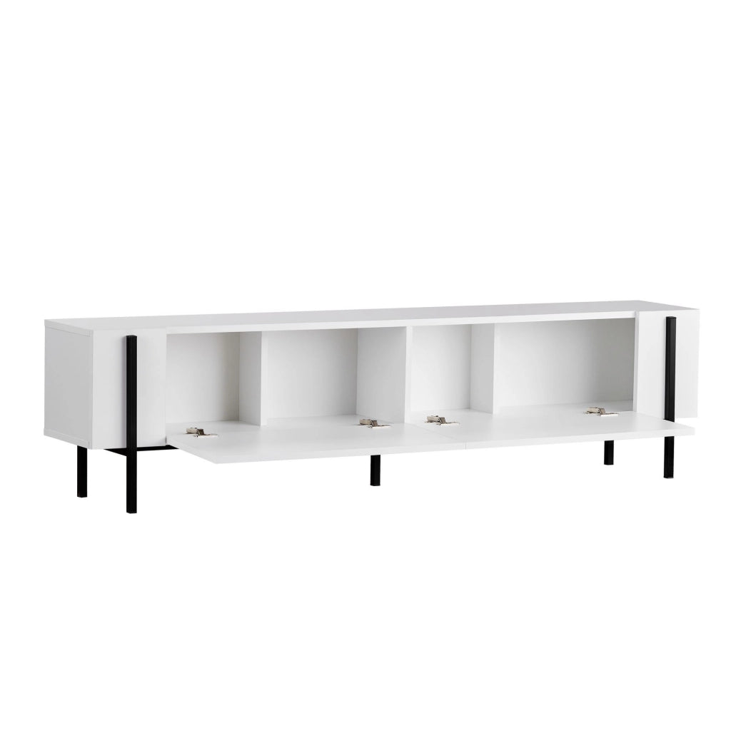 Noga, Mobile Porta tv 2 Ante, 180x30x45h cm Bianco