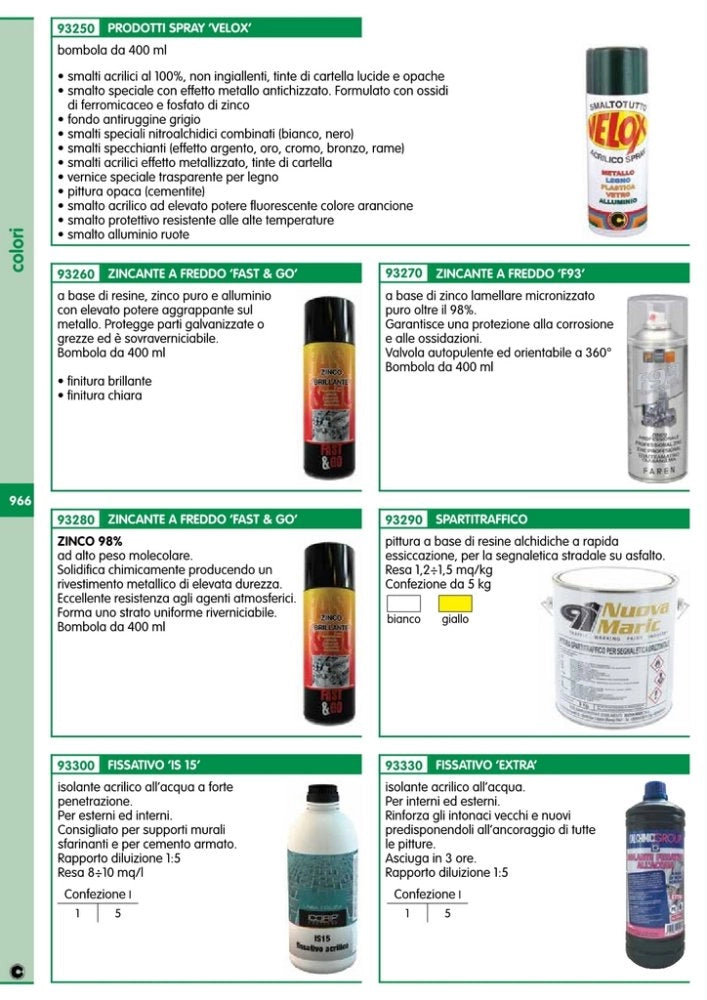 12pz spray zinco professionale 98% f 93 400 ml cod:ferx.58746