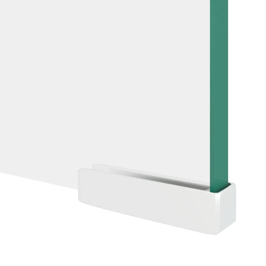 Mobile/Rialzo Porta TV-Supporto per TV in Vetro Trasparente 110x30x13 cm