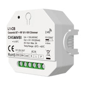 Dimmer 0-10V Casambi Bluetooth RF, 1 Canale, con Relè AC Integrato