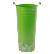 Portaombrelli tondo in metallo verde d23,5x50h b:18
