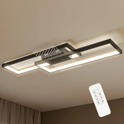 Plafoniera LED Rettangolare 43W ¨C Xylo ¨C 3000-6000K, 4600LM, Telecomando, 70x30cm, Nero