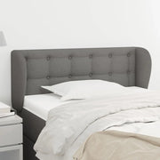 Testiera ad Orecchio-Testata con Orecchie Grigio Scuro 93x23x78/88 cm in Tessuto 749725