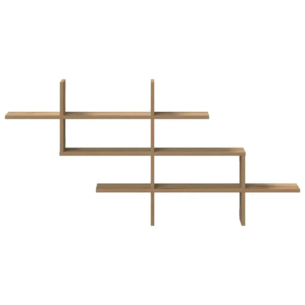 Mensola a Muro Rovere Artigianale 124,5x18x60,5cm in Truciolato