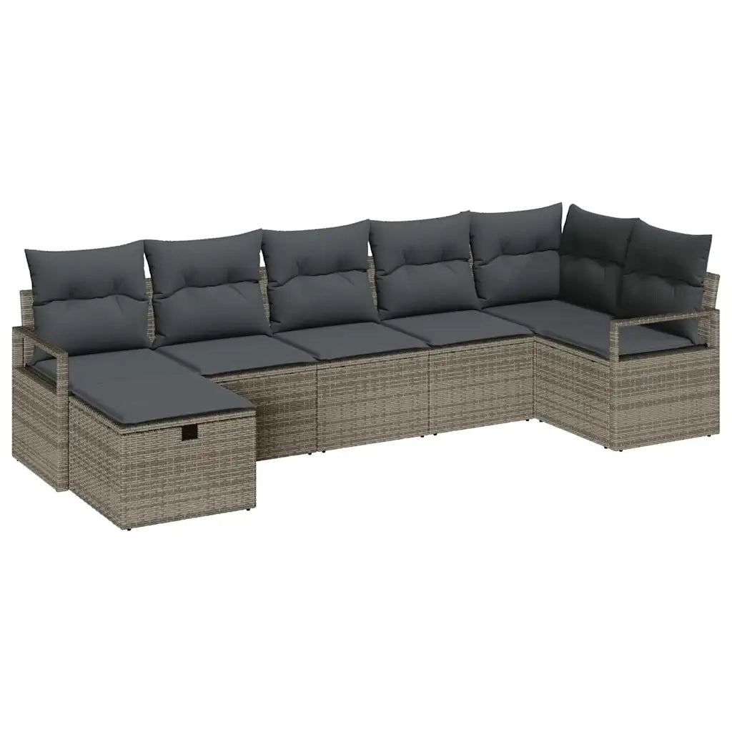 Set di divani con cuscino 5 pcs polyrattan