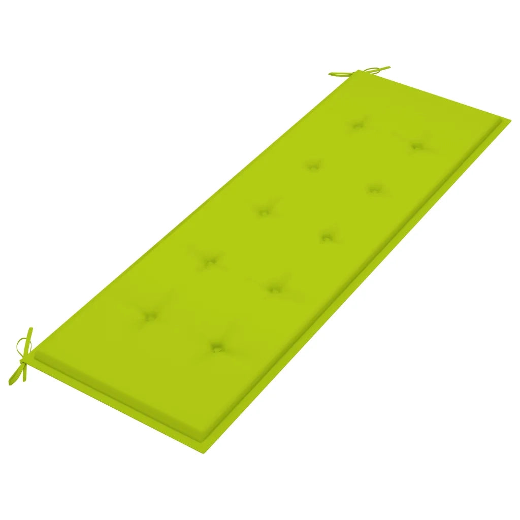 Panchina da Giardino 3 Posti e Cuscino 150cm Massello Eucalipto 3061007